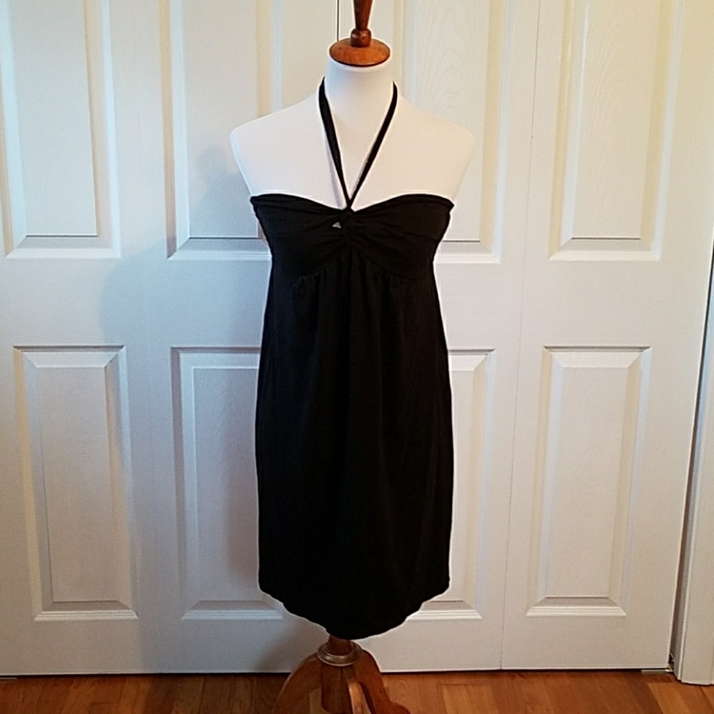 Womans Black Jersey Sundress